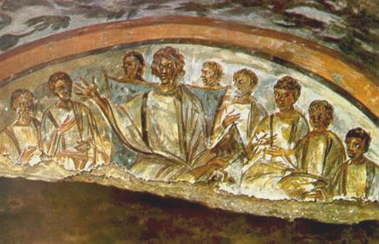 The Catacombs of Domitilla - Christ and The Disciples