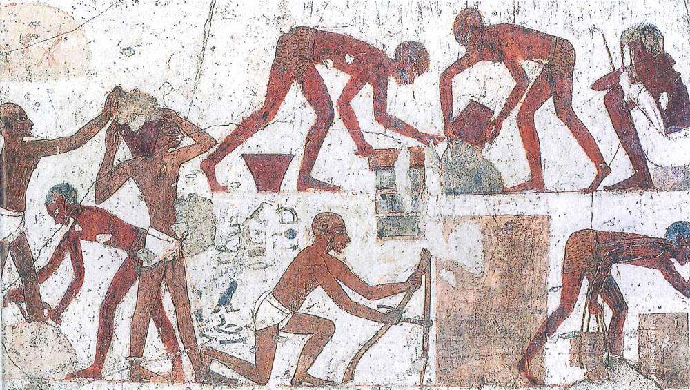 Circa 1440 B.C: Hebrews Making Bricks In Egypt