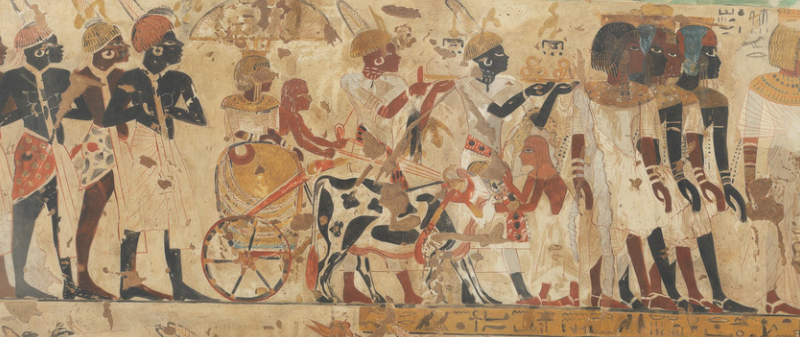 Depiction of Nubians Presenting Tribute to the King
