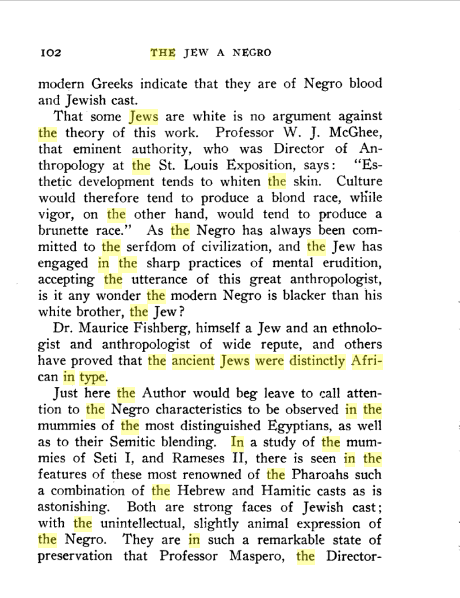 The Jew: A Negro - page 102