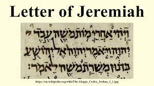 Letter of Jeremiah 1 (KJV)