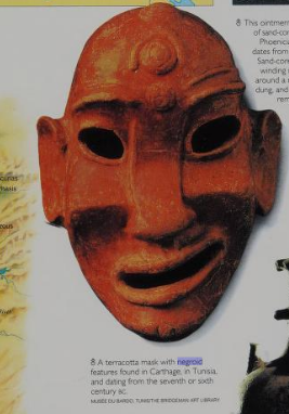 Carthaginian Negroid Mask In Tunisia (7th to 6th Century B.C.)