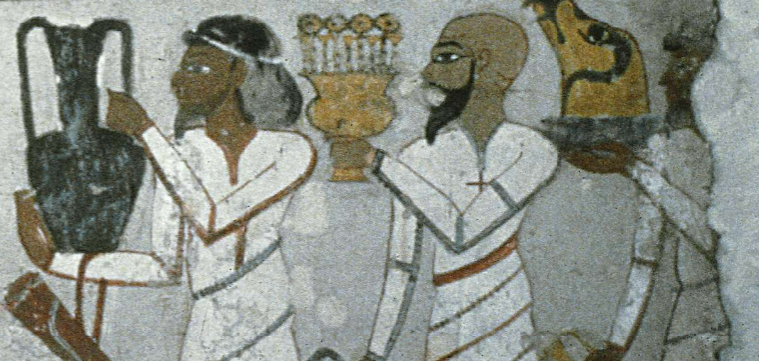 Tomb Painting of Asiatic People Offering Tribute