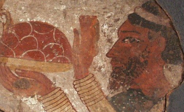Depiction of Asiatic Offering Jasper During the New Kingdom Epoch