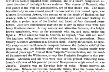 1880 – Brown Natives of Palestine Looked Like Black Slaves In America