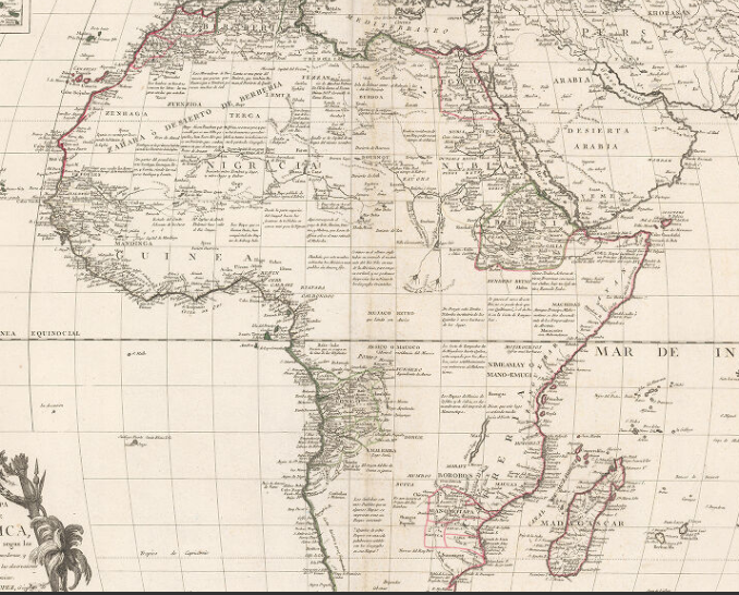 1771 Sanish Map Kingdom of Juda